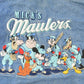 Vintage 1990s Disney Mickey Mouse Mick's Maulers Baseball Embroidered Jean Jacket Youth Small