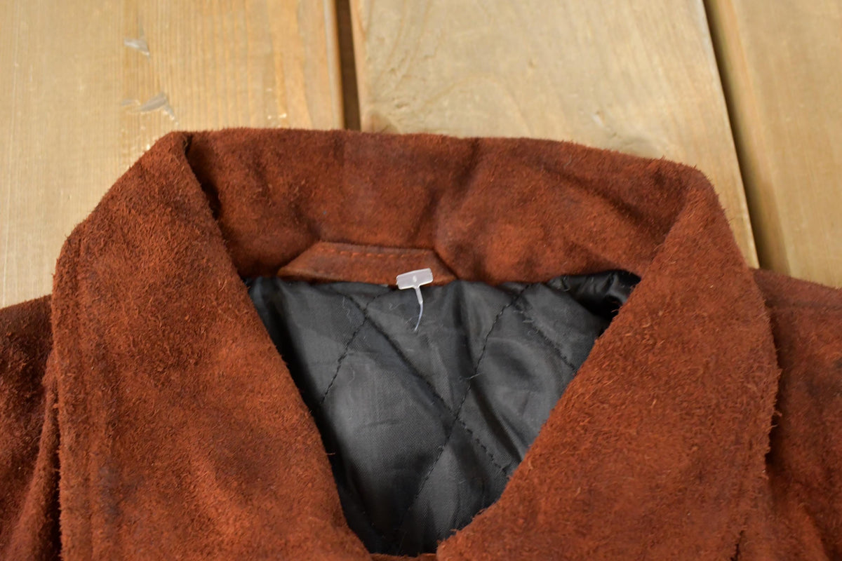 Vintage 1970s Suede Leather Jacket Women's Large
