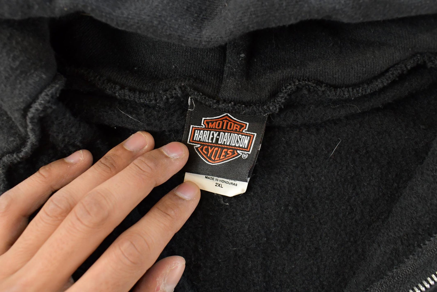 Vintage 2000s Harley Davidson Graphic Full Zip Hoodie Men's 2XL