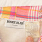 Vintage 1990s Bonnie Blain Plaid Golf Embroidered Hoodie Shirt Womens XL
