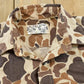 Vintage 1990s Duck Bay Camo Embroidered Button Up Hunting Shirt Men's M