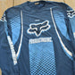 Vintage 1990s Fox Racing All Over Print Graphic Long Sleeve Shirt Mens Men's Large