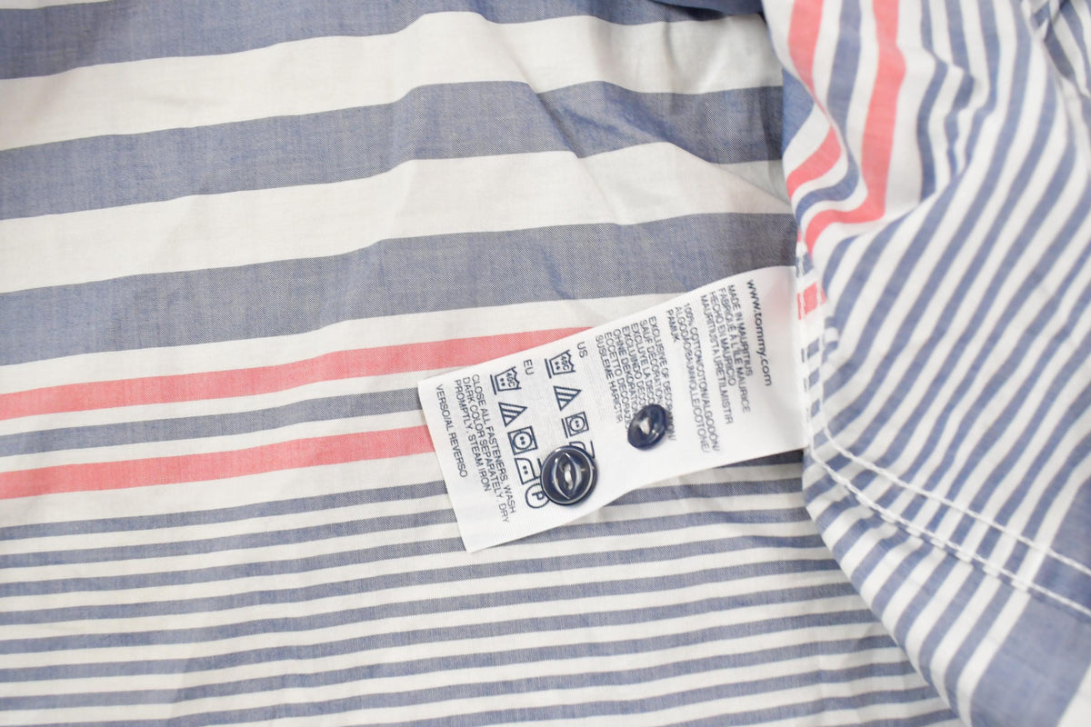 Vintage 2000s Tommy Hilfiger Striped Button Up Shirt Men's XL