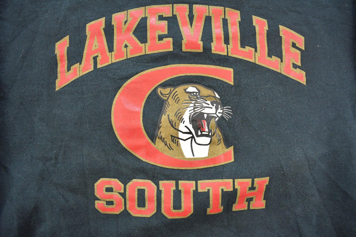 Vintage 1990s Lakeville South High School Panthers Collegiate Crewneck Sweatshirt Men's M