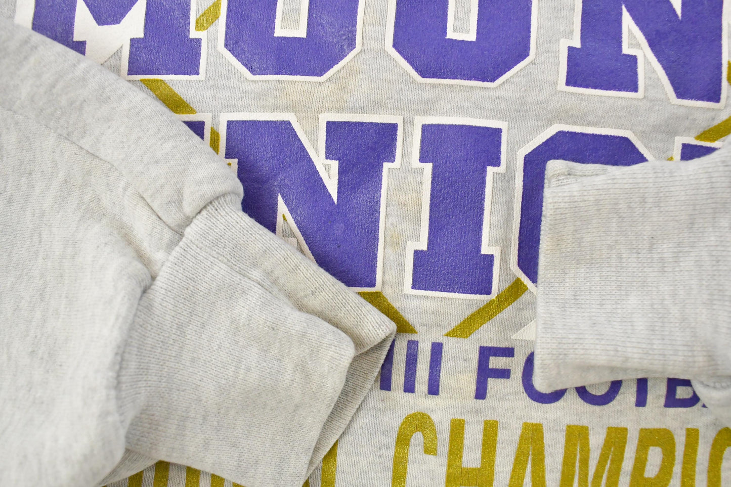 Vintage 1990s Mount Union Div III Football Champions Crewneck Sweatshirt Men's 2XL
