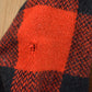 Vintage 1950s Buffalo Plaid Wool Button Up Shirt Back Vent Men's Large