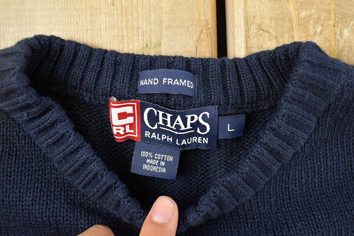 Vintage 1990s Chaps Ralph Lauren Knit Crewneck Sweater Men's Large