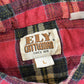 Vintage 1990s Ely Cattleman Plaid Flannel Snaps Button Up Shirt Men's L
