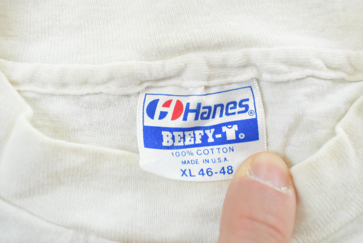 Vintage 1990s Hanes Beefy Columbia Coed Naked Lacrosse T-Shirt Men's L
