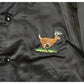 Vintage 1980s Deer Embroidered Satin Bomber Jacket Men's XL