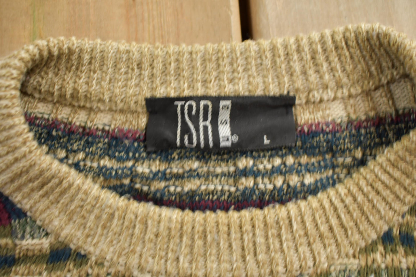 Vintage 1980s TSR USA Knitted Crewneck Sweater Men's Large