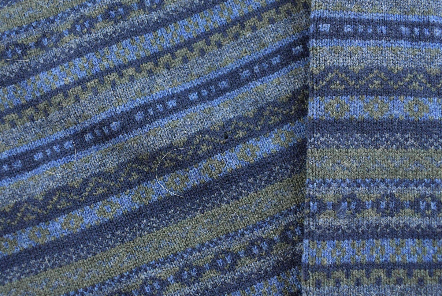 Vintage 1990s LL Bean Wool Knit Striped Sweater Men's L