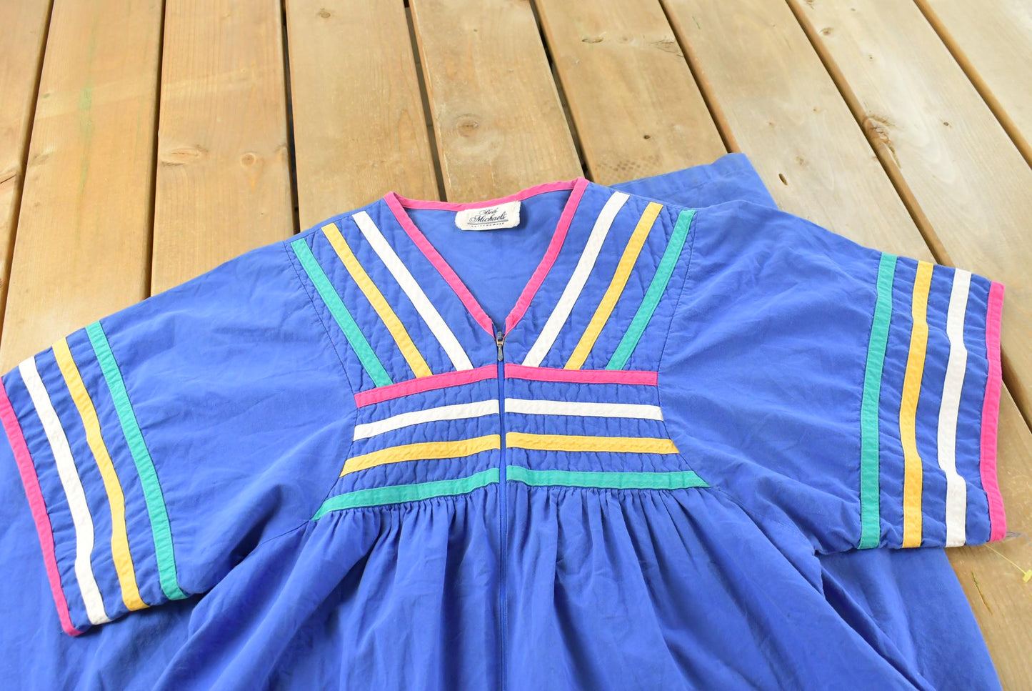 Vintage 1980's Beth Michaels Short Sleeve Dress Women's L