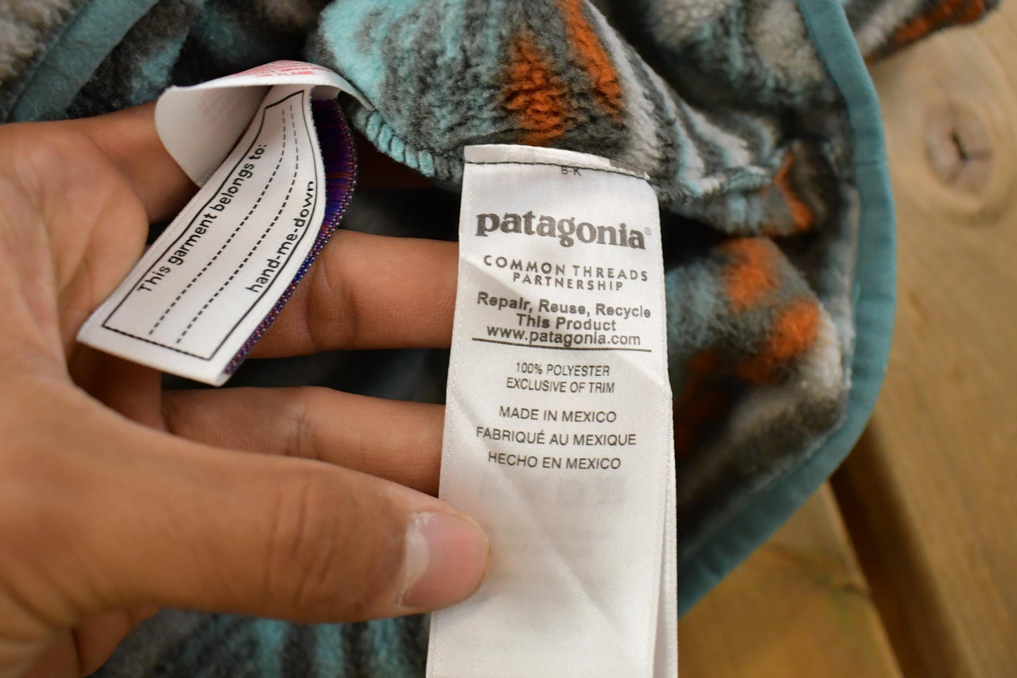 Vintage 2000s Patagonia Synchilla Aztec Fleece Snap T Sweater Youth XL