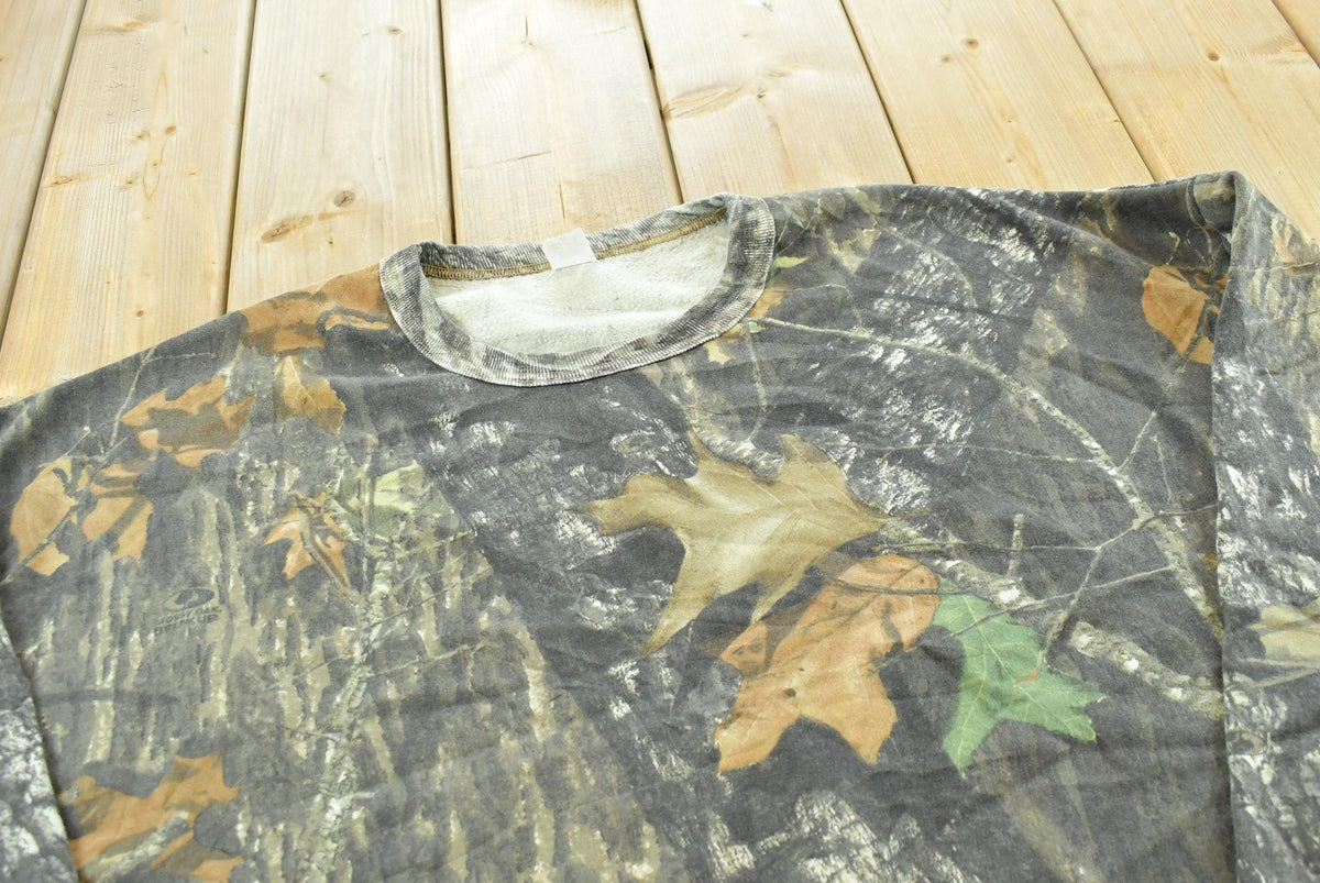 Vintage 1990s Mossy Oak Break Up Camo Crewneck Sweatshirt Men's 2XL
