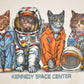 Vintage 1990s Kennedy Space Center Astrocat FAB Souvenir Crewneck Sweatshirt Men's M