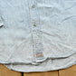 Vintage 1990s Faded Levis Red Tab Denim Button Up Shirt Men's L