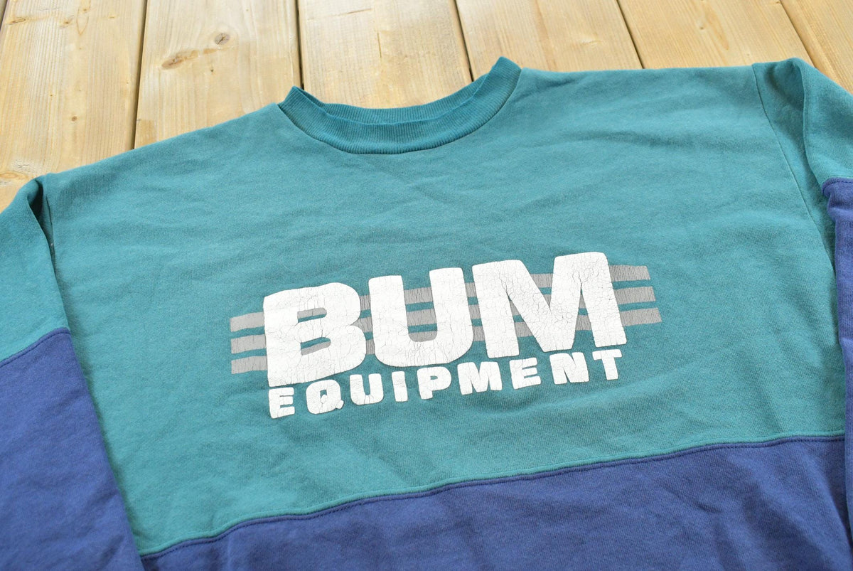 Vintage 1990s Bum Equipment Promotional Crewneck Sweatshirt Men's M