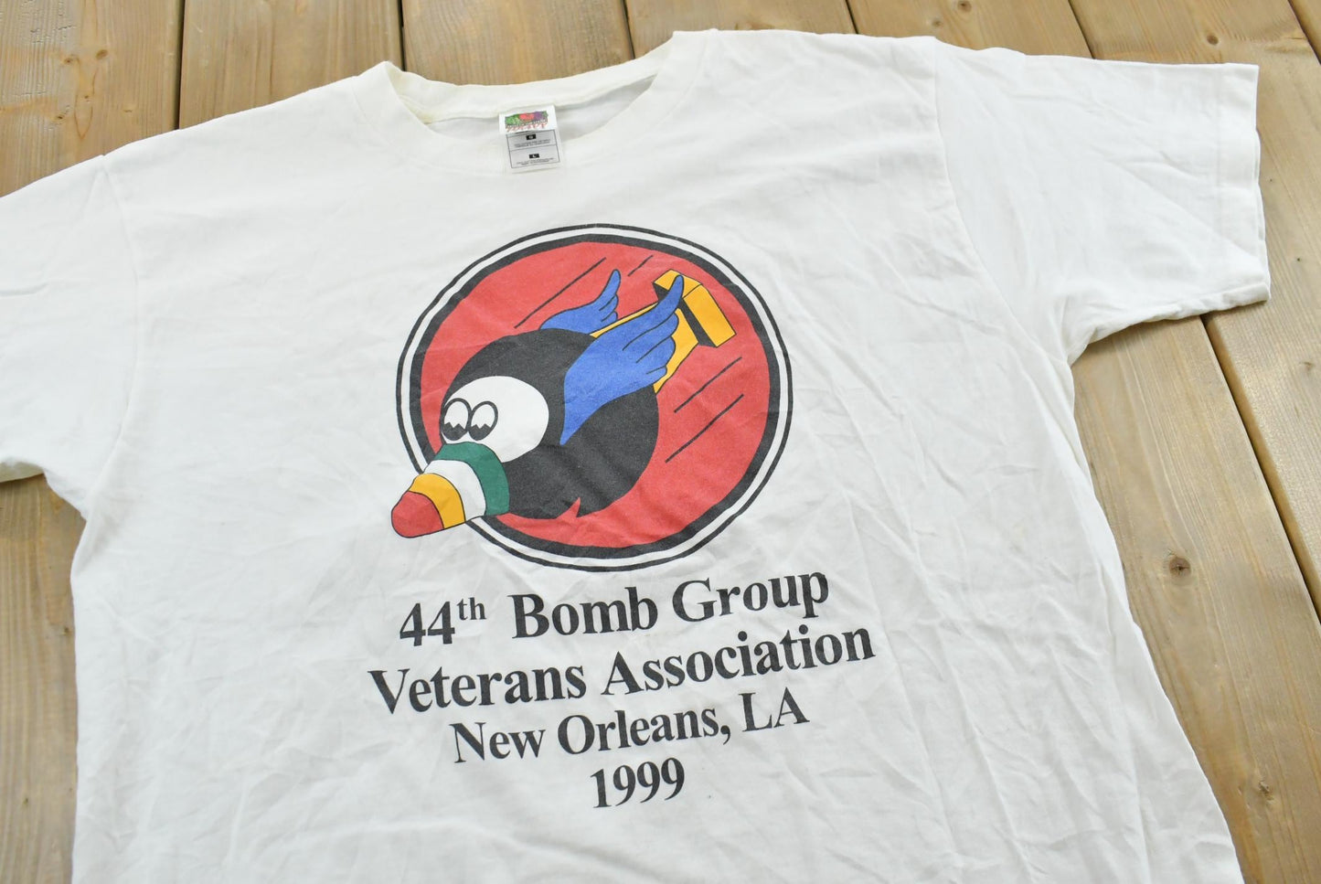 Vintage 1999 44th Bomb Group Veterans Association New Orleans Reunion T-Shirt Men's M
