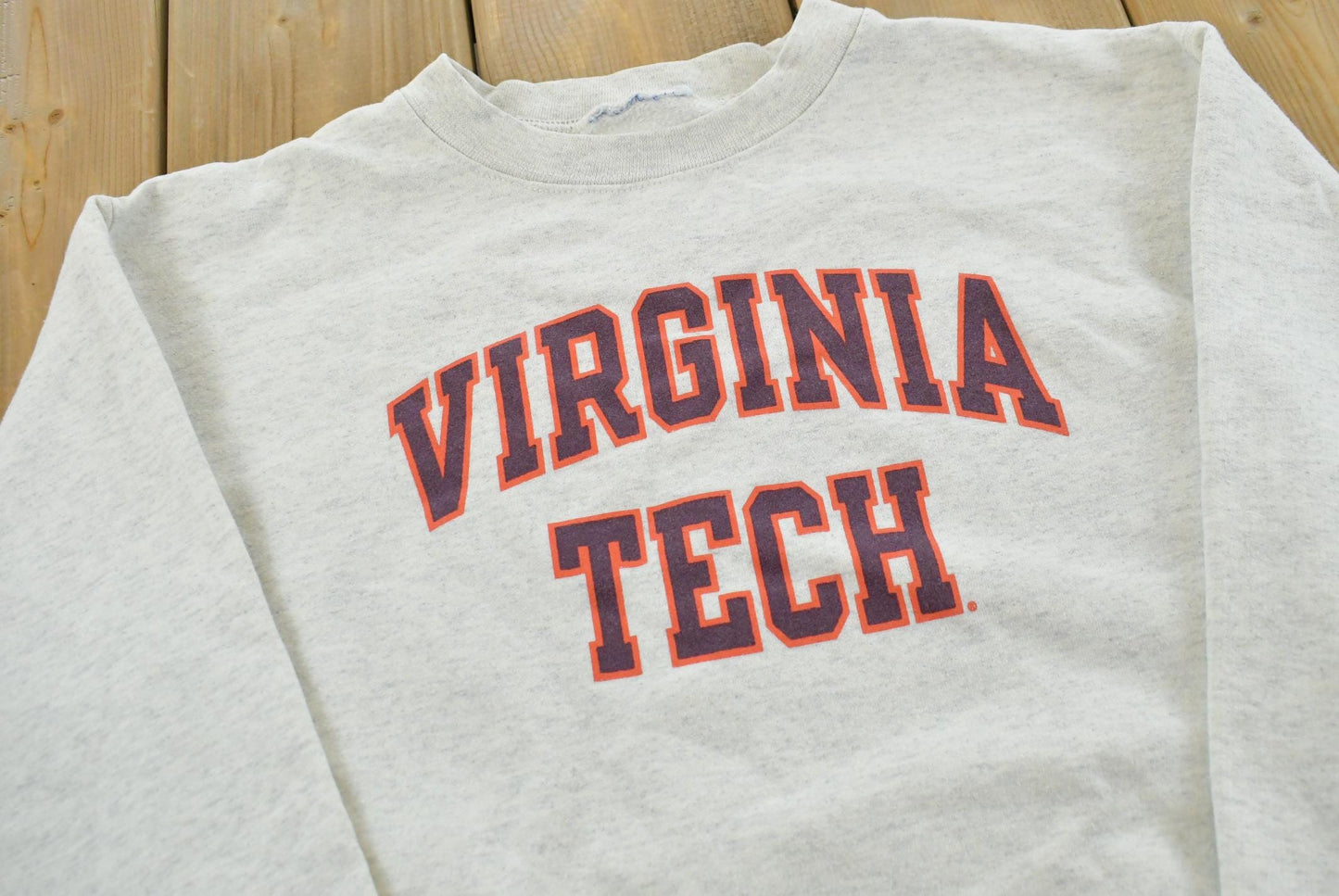 Vintage 1990s Virginia Tech Champion Crewneck Sweatshirt Men's S
