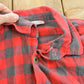 Vintage 1990s University Place NY Quarter Button Plaid Crewneck Sweatshirt S