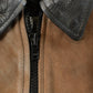 Vintage 1980s Leather Western Fringe Jacket Women's Small