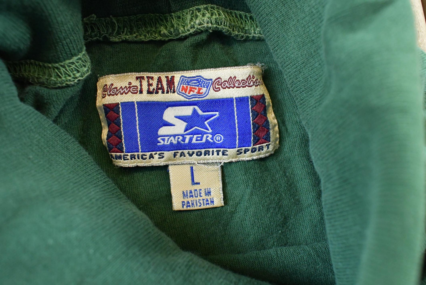 Vintage 1990s Starter Green Bay Packers Long Sleeve Turtleneck Shirt Men's L