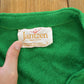 Vintage 1980s Jantzen Green Knit Cardigan Sweater Men's M
