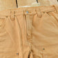 Vintage 2000s Carhartt Double Knee Tan Canvas Pants Men's 34 x 30