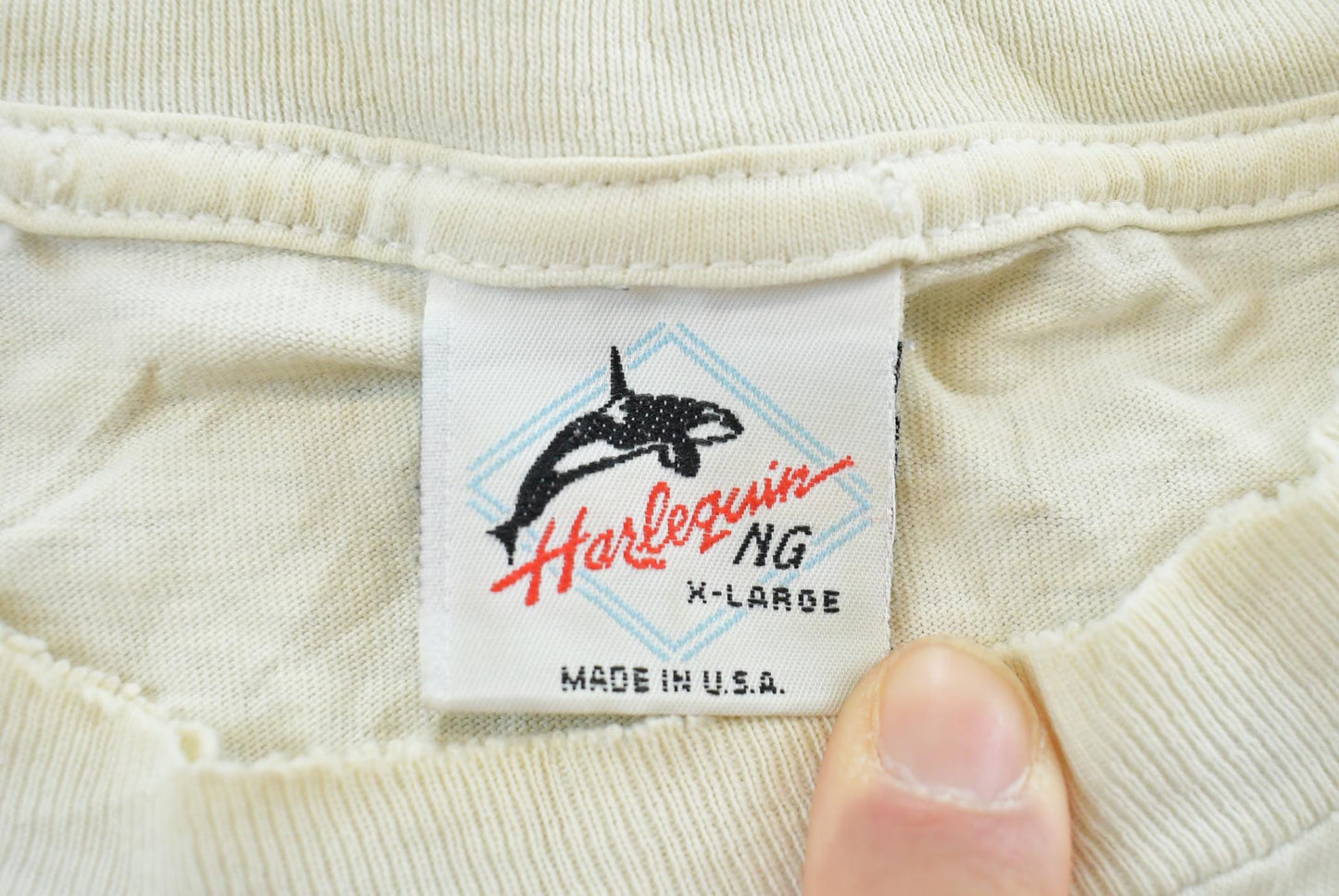 Vintage 1989 Harlequin Forest Animals Nature T-Shirt Men's XL