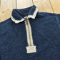 Vintage 1990s Roots Fleece Quarter Zip Sweatshirt Men's M