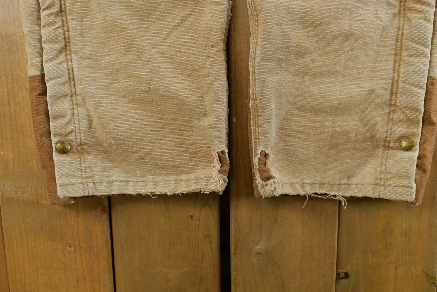 Vintage 1990s Carhartt Fleece Lined Double Knee Work Pants Men's 30 x 29