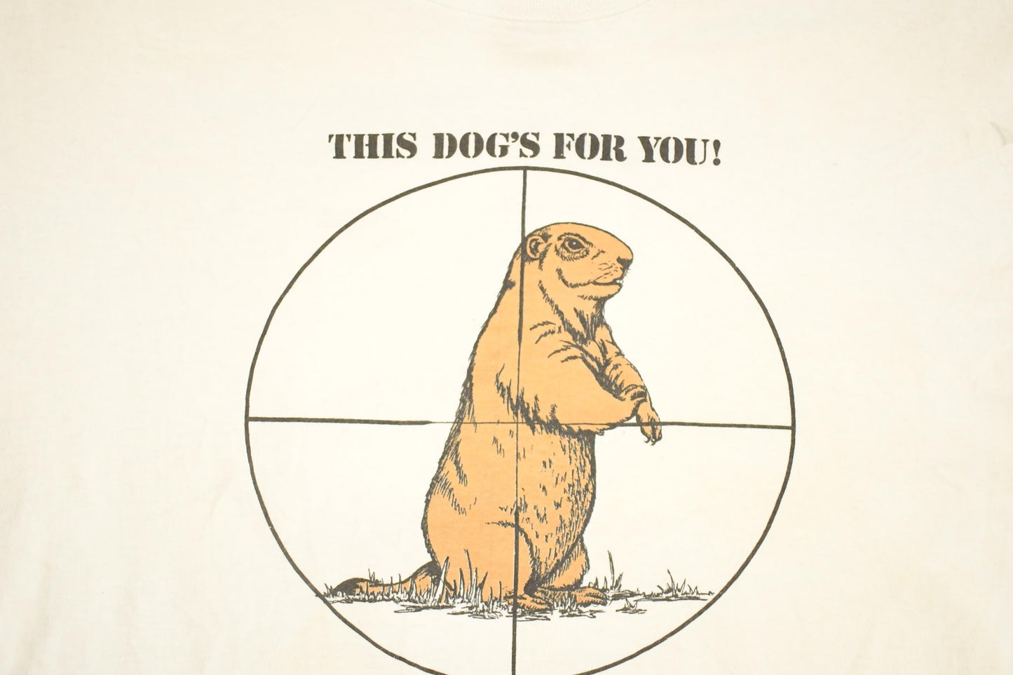 Vintage 1990's Groundhog Hunting Souvenir Travel T-Shirt Men's L