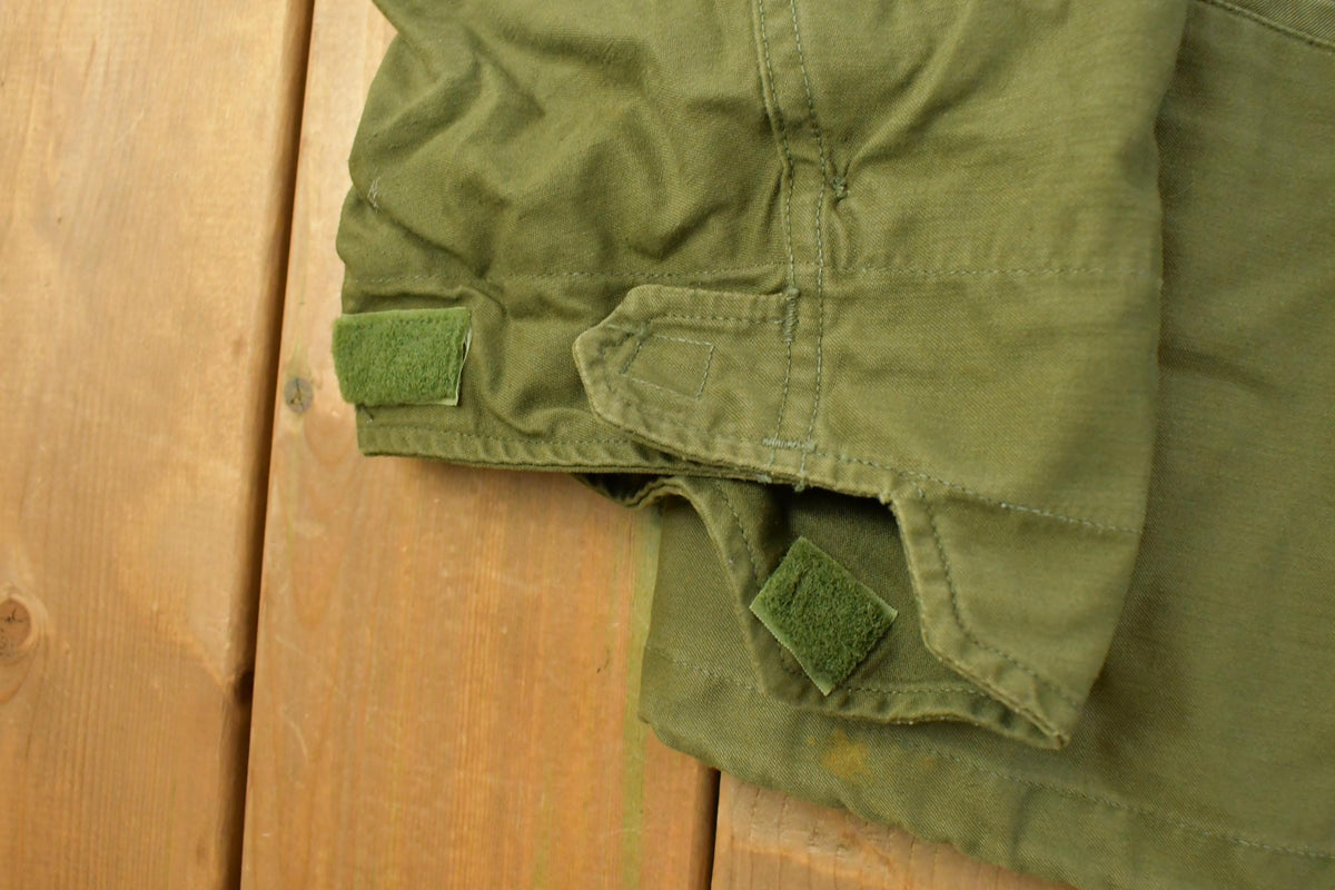 Vintage 1970s M-65 Military Cold Weather Field Coat Men's Large