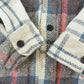Vintage 1980s CPO Holiday Flannel Shirt Jacket Men's Large