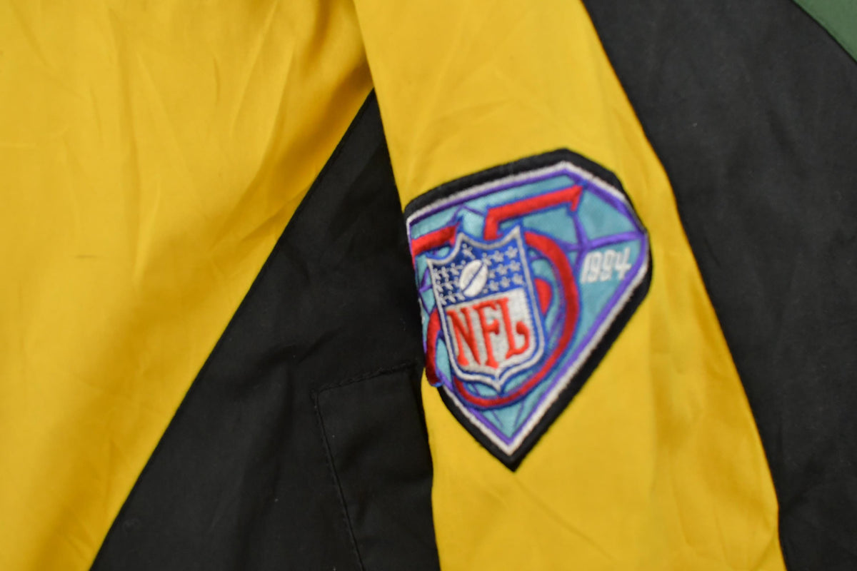 Vintage 1990s Green Bay Packers NFL Football Pro Player Puffer Jacket Men's Medium