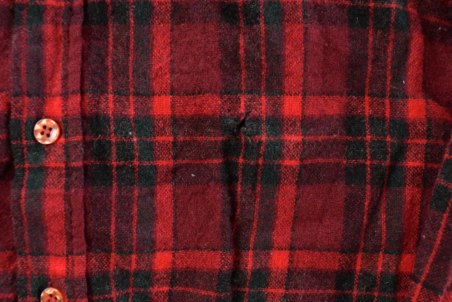 Vintage 1990s Cabela's Wool Buffalo Plaid Button Up Shirt Men's M