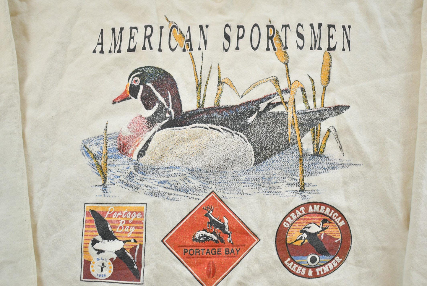 Vintage 1990s American Eagle Duck Crewneck Sweatshirt Men's XL