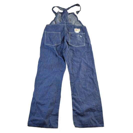 Vintage 1980s Plainsman Denim Jean Overalls Men's 32 x 26