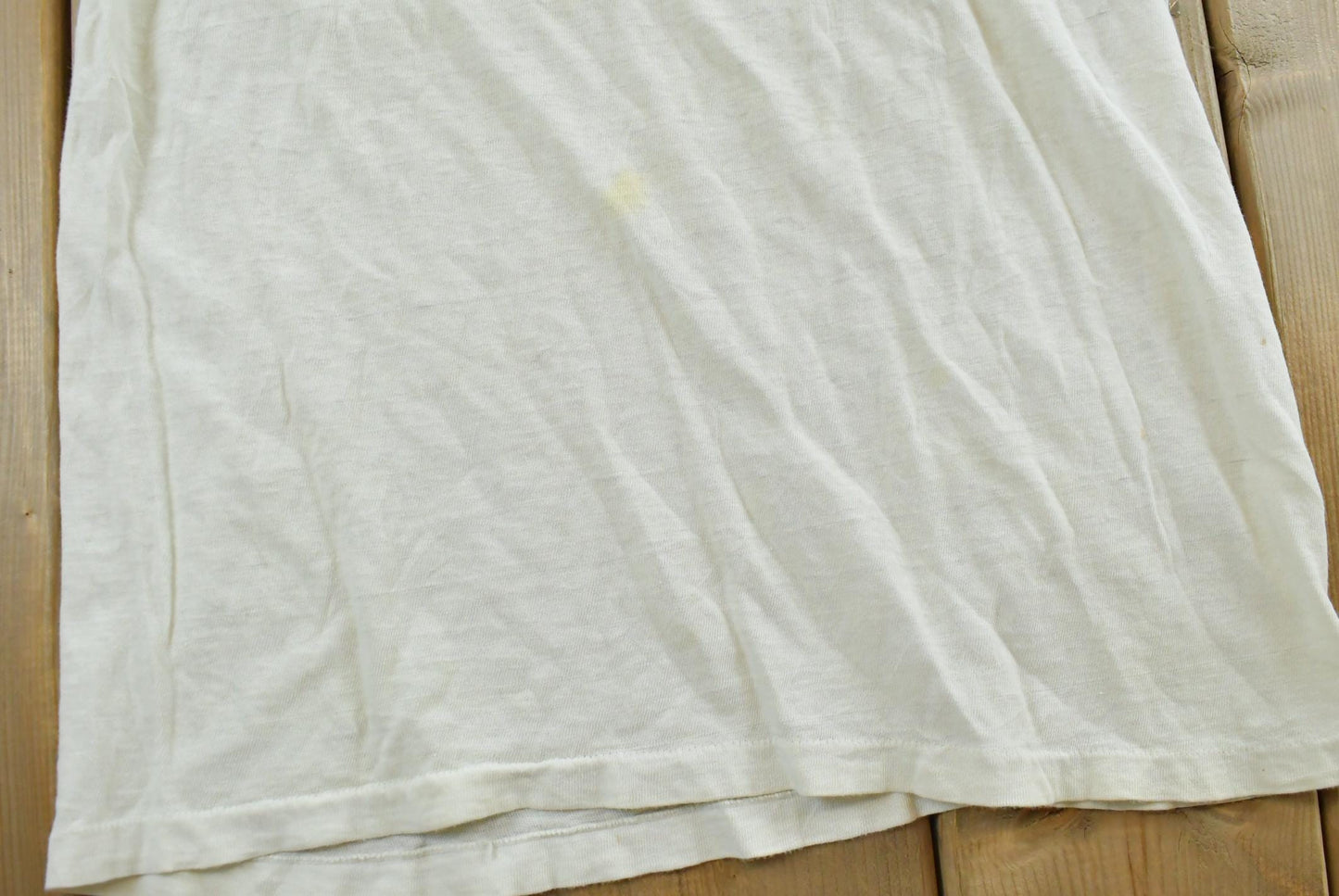 True Vintage 1970s Hanes Blank White T-Shirt Men's S