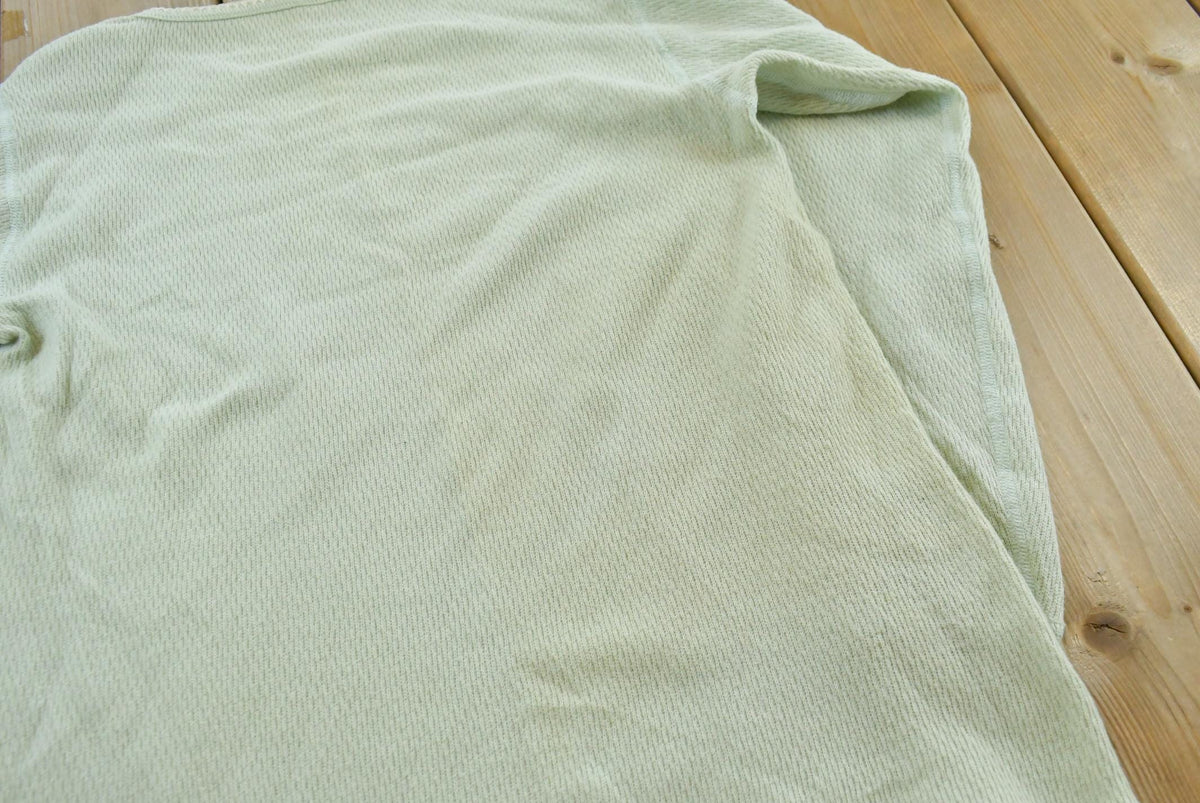 Vintage 2000s Lady Morgan Arctex Mint Green Thermal Long Sleeve T-Shirt Women's XL