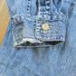 Vintage 1990s Distressed Levis Red Tab Denim Heavyweight Button Up Shirt Men's XL