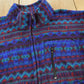 Vintage 1990s St. John's Bay Abstract Pattern Full Zip Fleece Sweater Jacket Men's Large
