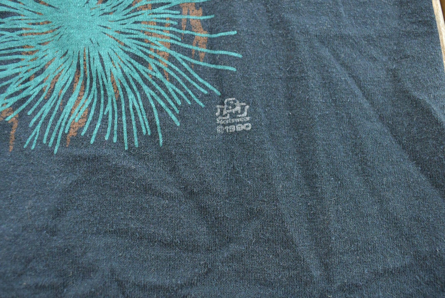 Vintage 1990 LSJ Raccoon Nature T-Shirt Men's XS