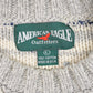 Vintage American Eagle Striped Knitted Sweater Men's Large