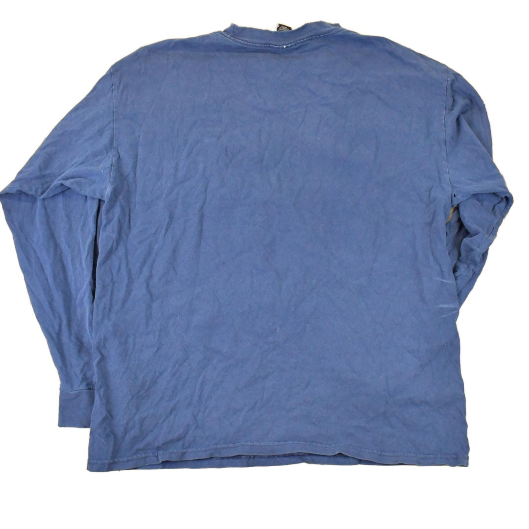 Vintage Y2K Nike Centre Swoosh UNH Hockey Graphic Print Crew Neck Shirt Men's M