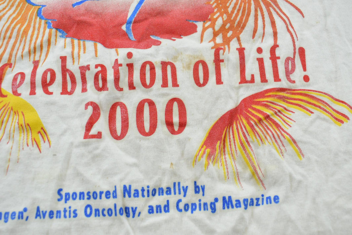 Vintage 2000 National Cancer Survivors Day Celebration Of Life Charity T-Shirt Men's L