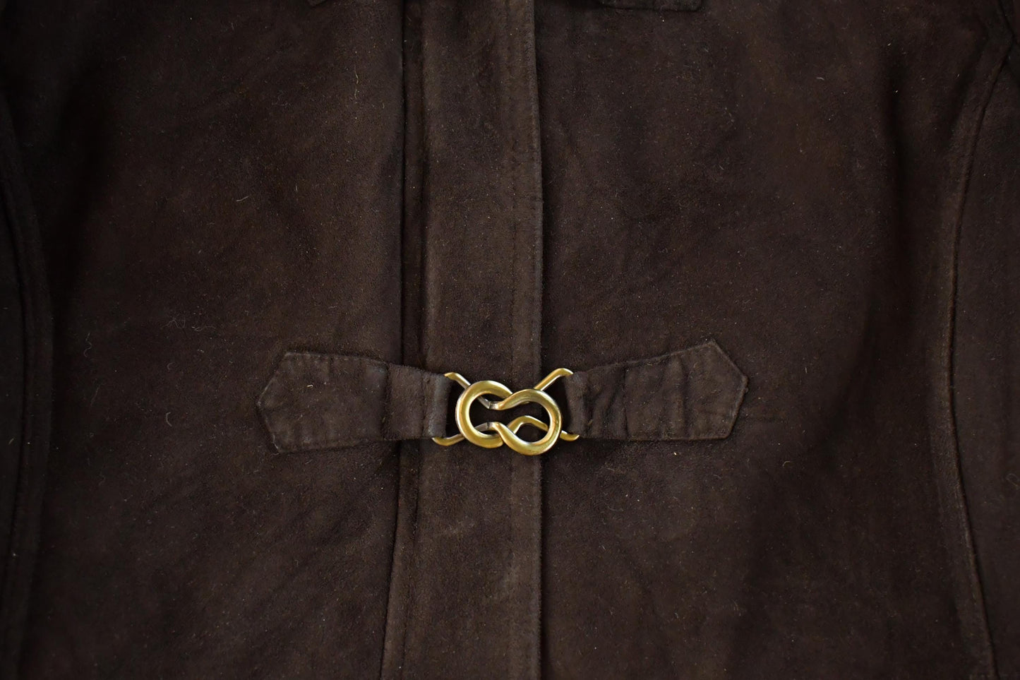Vintage 1990s Dana Buchman Faux Shearling Coat Women's M