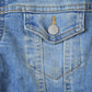 Vintage 1990s Levis Denim Jacket Faux Fur Collar Made In USA