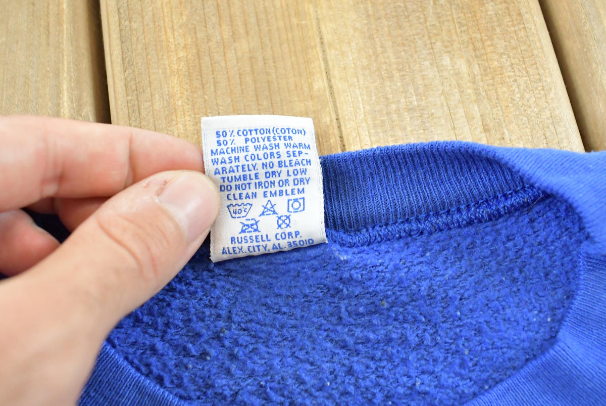 Vintage 1990s Russell Athletic The University Of Kansas Jayhawks Collegiate Crewneck Sweatshirt Men's L